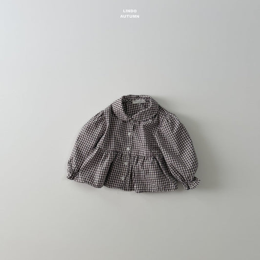 LINDO sweet plaid blouse (80-125cm)