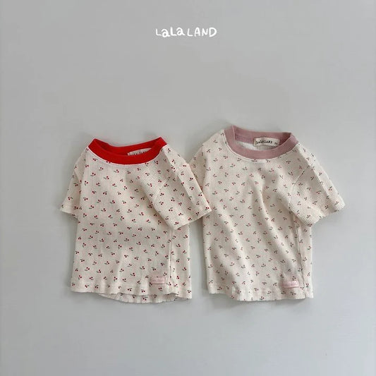 Lalaland cherry short sleeve tee (75-120cm)