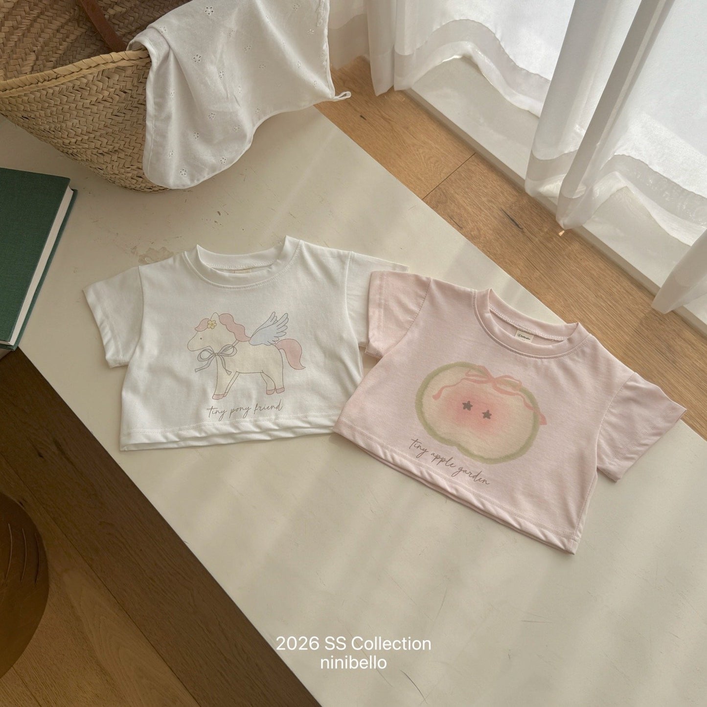 ninibello apple pony crop tee (80-130cm)