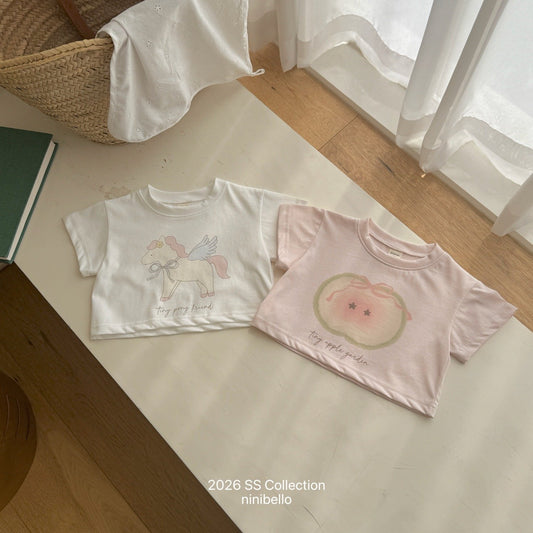 ninibello apple pony crop tee (80-130cm)