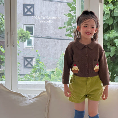 ninibello cupcake knit cardigan (90-125cm)