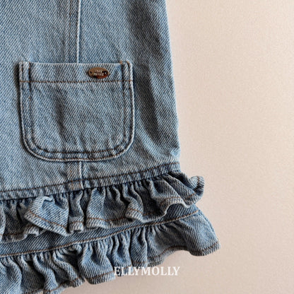 ELLYMOLLY denim little pocket ops (90-145cm)