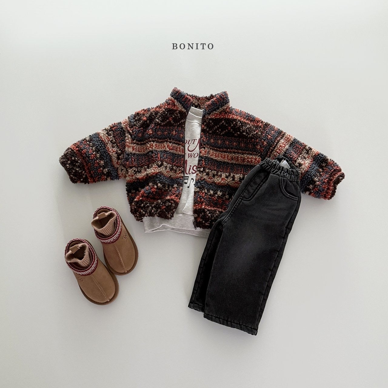 Bonito fleece lined denim pants (~80-140cm)