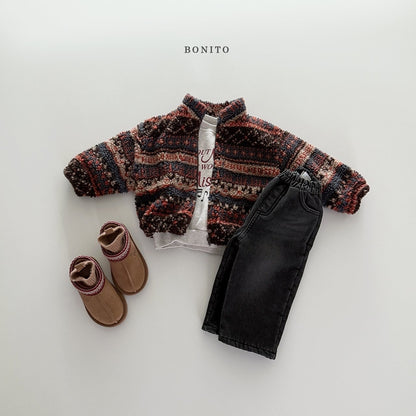 Bonito fleece lined denim pants (~80-140cm)