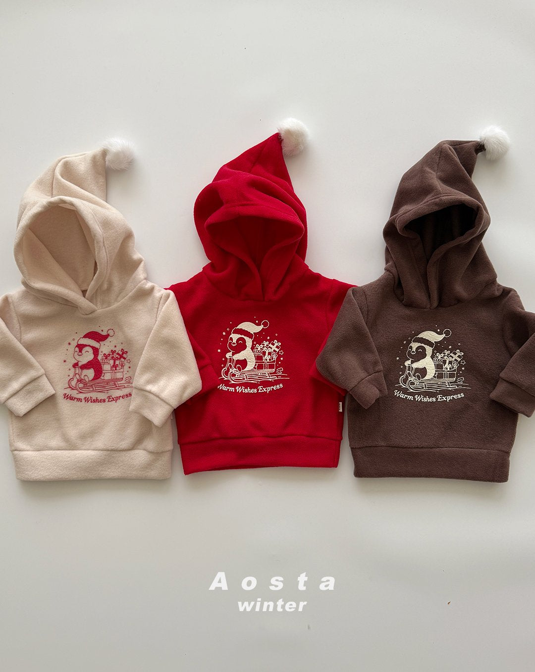 Aosta winter penguin hoodie (~70-115cm)