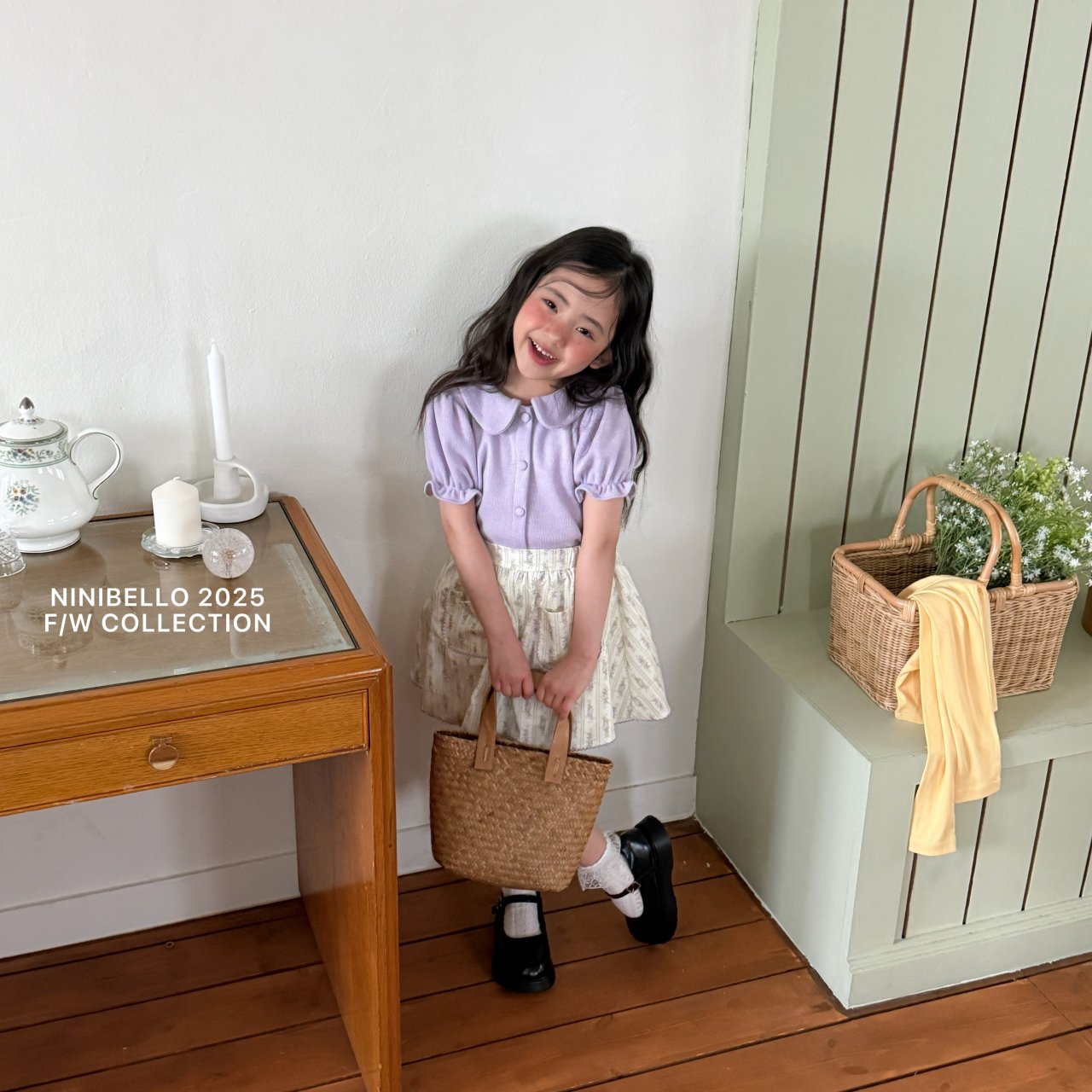 ninibello madeleine puff cardigan (80-130cm)