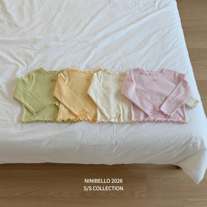 ninibello heart punching eyelet t (80-130cm)