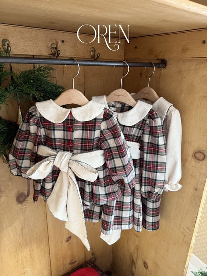 OREN noelia check suit (75-90cm)