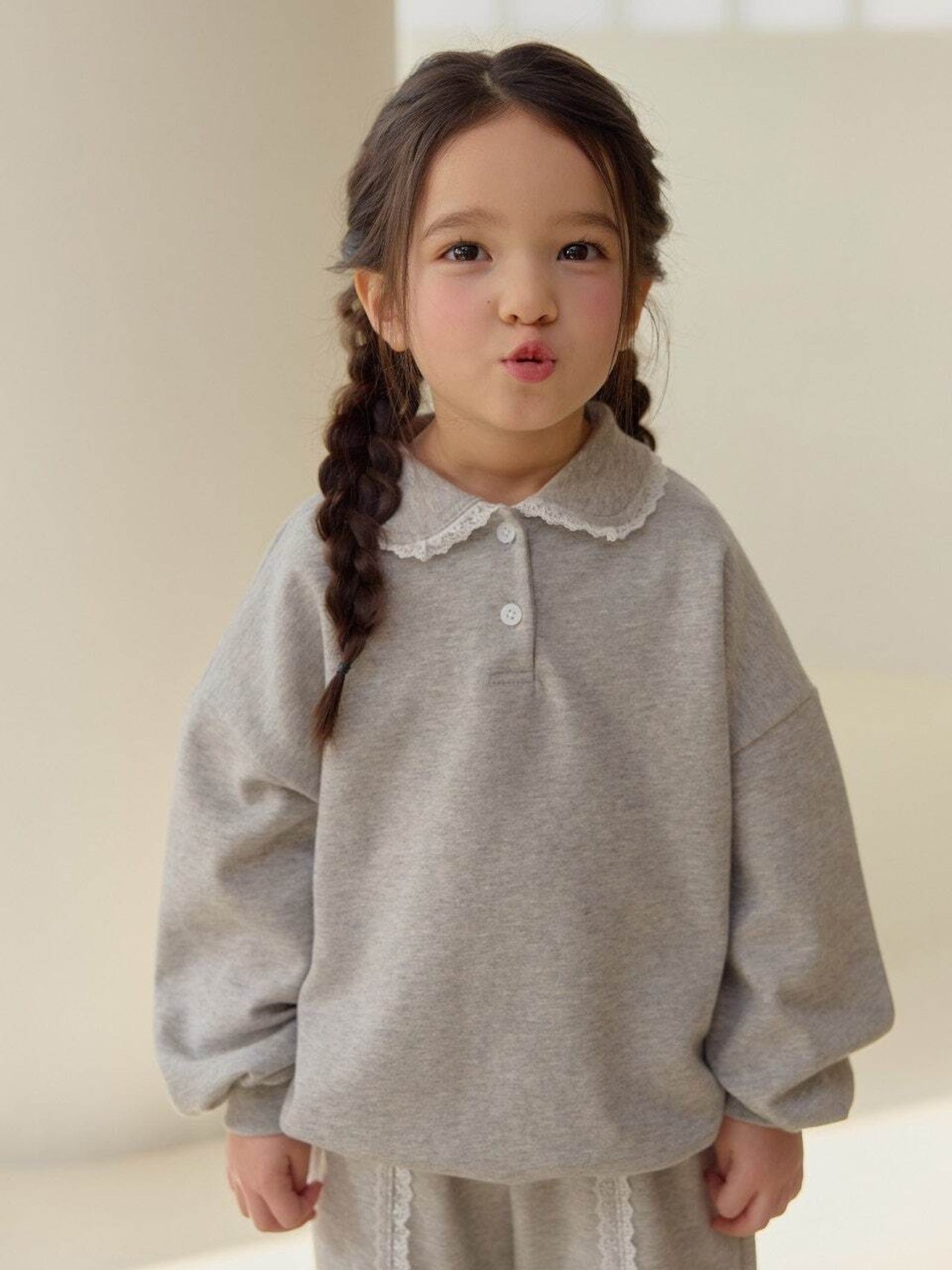 DAILYBEBE lace collar SET-UP (75-145cm)