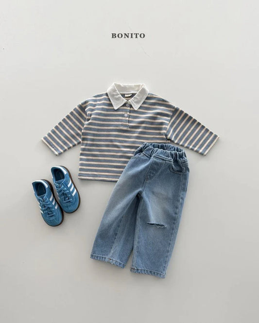 Bonito Tomi Stripe Polo T-Shirt (~80-140cm)