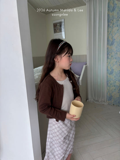 matilda&lee stripe layered cardigan (85-165cm)