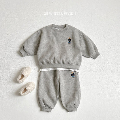 Vivid 熊熊刺繡套裝 (75-135cm)