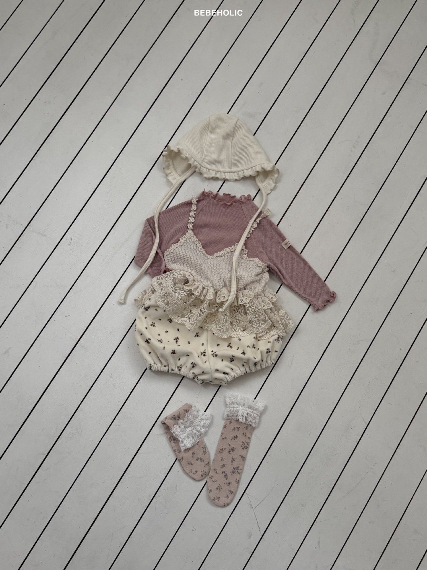 bebeholic bunny rib tee (3-18m)