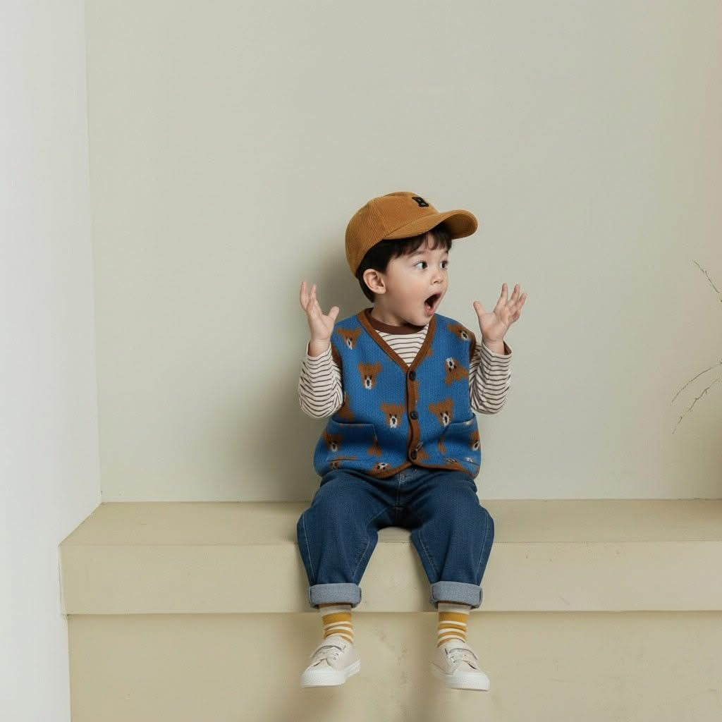 Orangemom 熊熊草莓背心 (95-140cm)