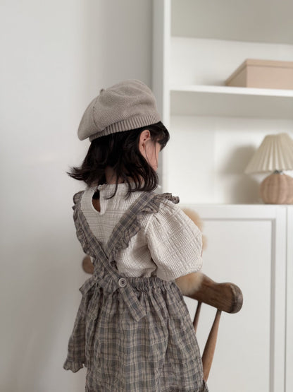 mimi market check frill suspender ops (75-90cm)