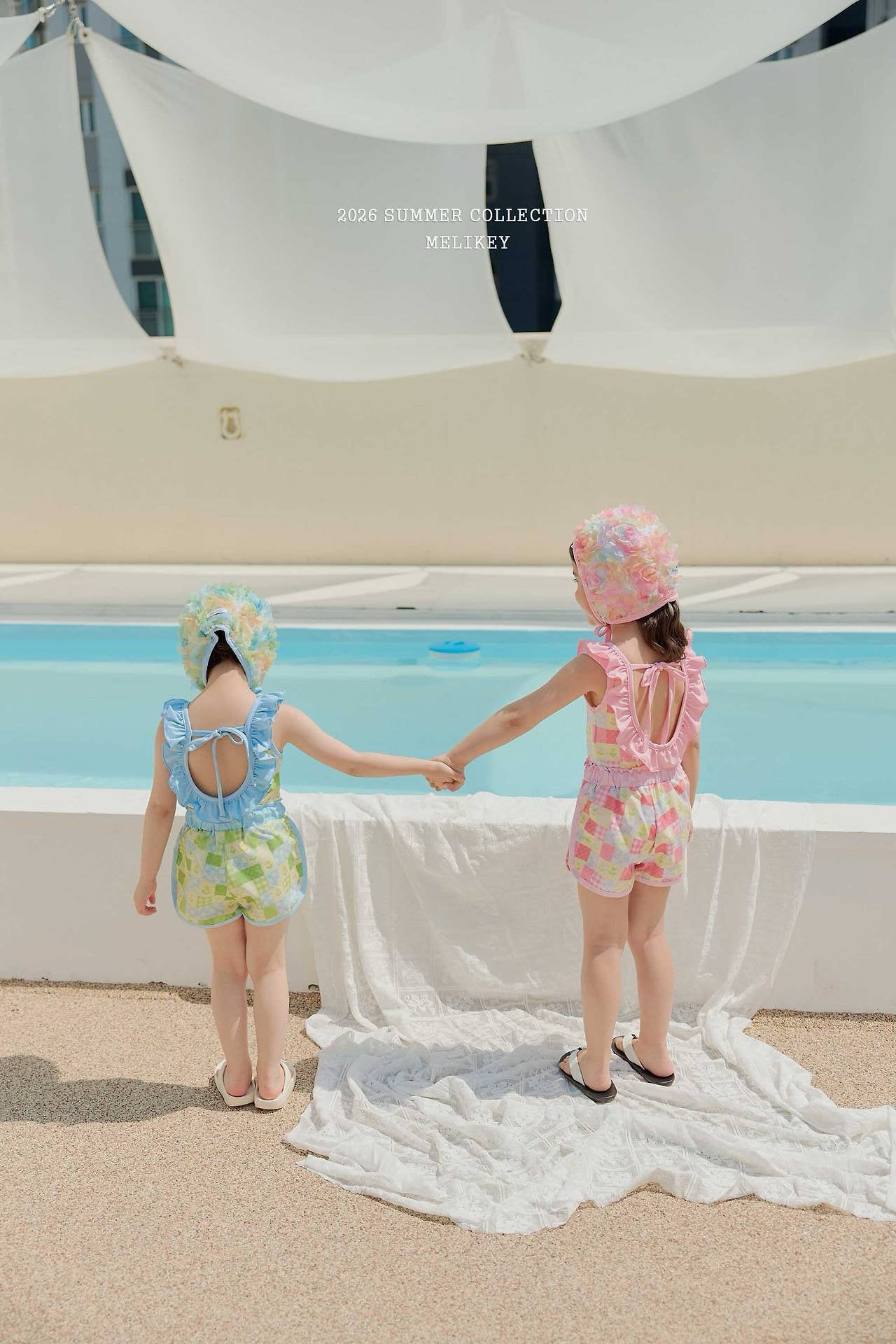 melikey color pop swim cap