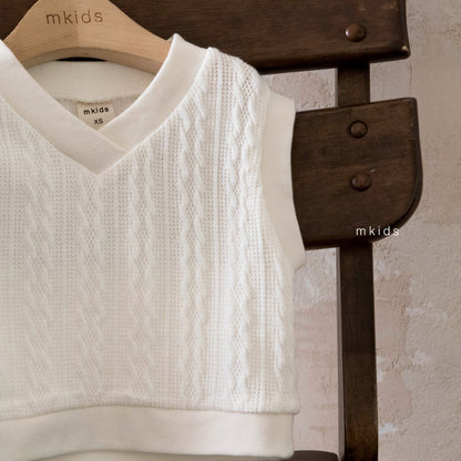 mkids tommy knit vest (65-115cm)