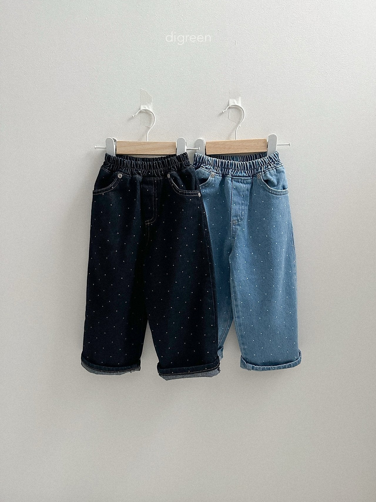 digreen dot denim pants (85-130cm)