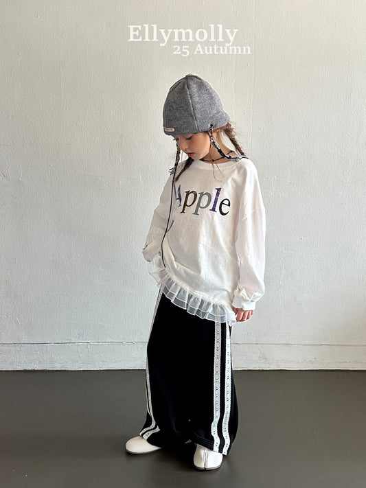 ELLYMOLLY apple vintage frill tee (90-145cm)