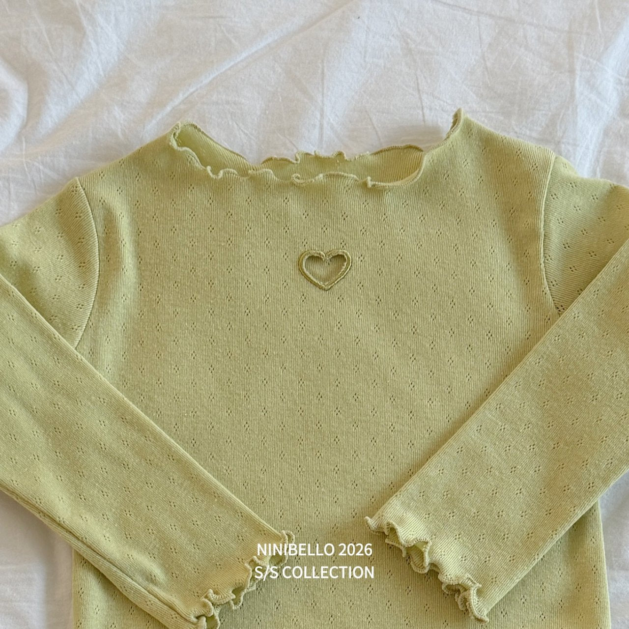 ninibello heart punching eyelet t (80-130cm)