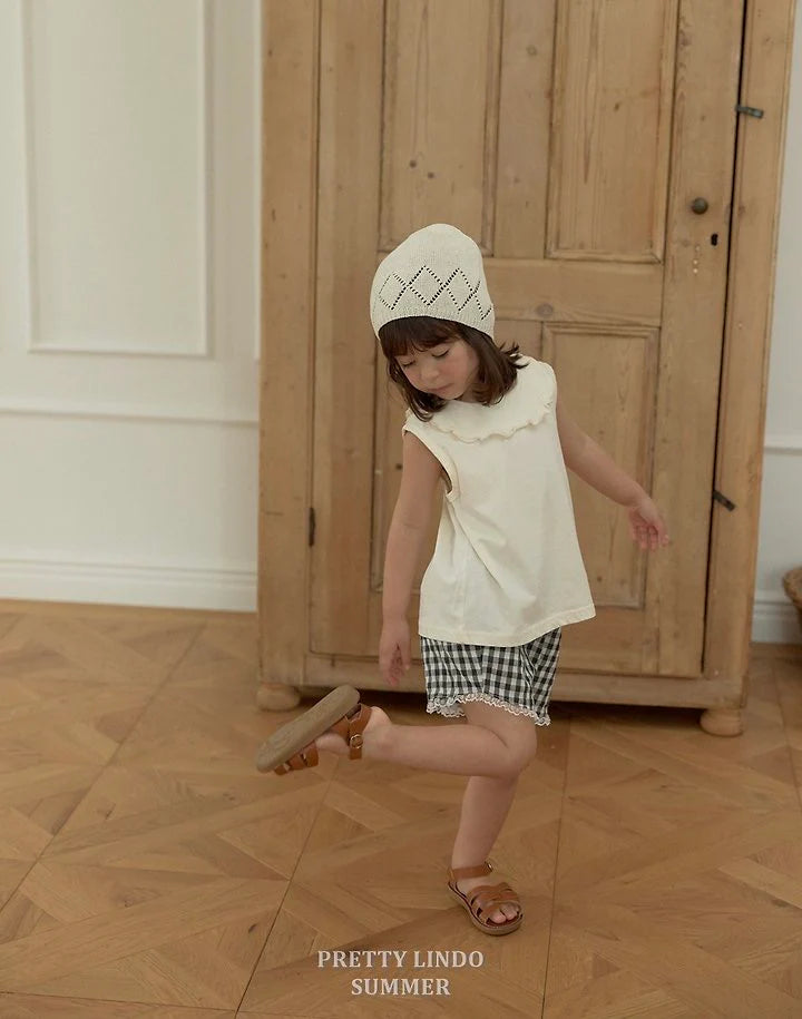 Lindo Check Frill Shorts (85-125cm)