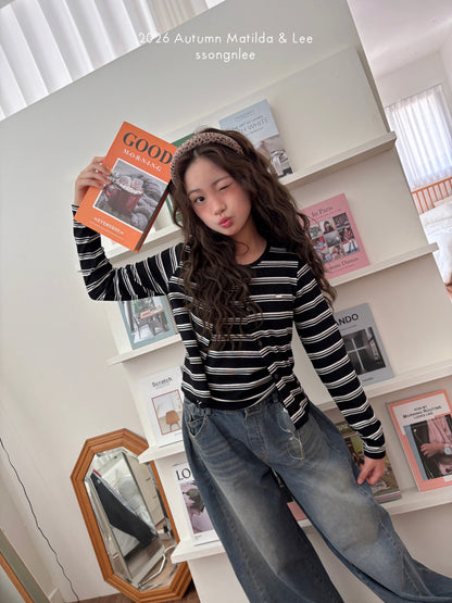 matilda&lee wave stripe cardigan set (85-165cm)