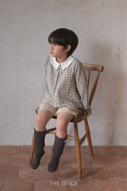 the beige petit collar blouse (80-120cm)