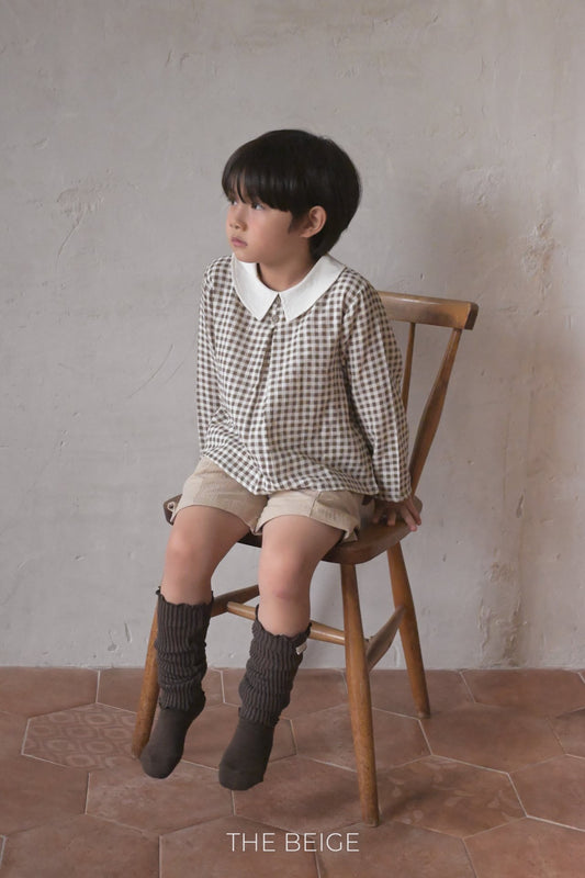 the beige petit collar blouse (80-120cm)