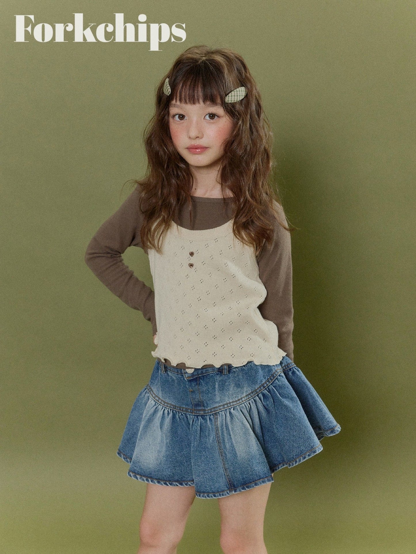 FORKCHIPS hug grade tee (95-160cm)