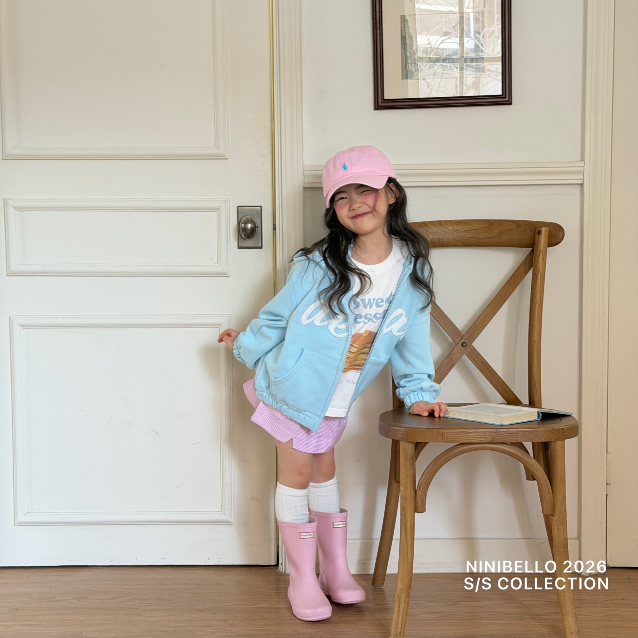 ninibello sour check skirt (80-130cm)