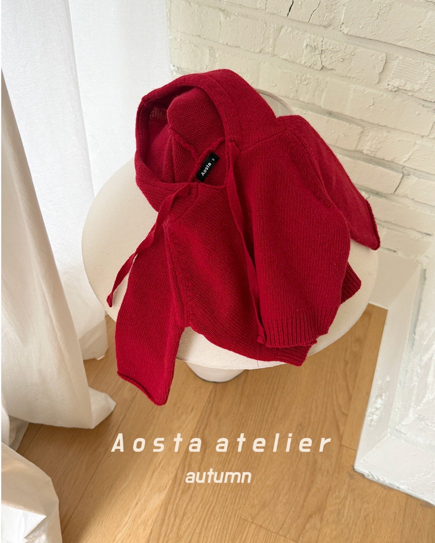 Aosta knit cookie hoodie (~70-115cm)