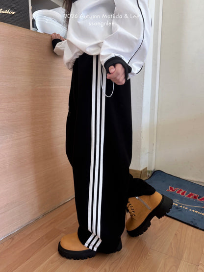 matilda&lee 3stripe leaf pants (85-165cm)