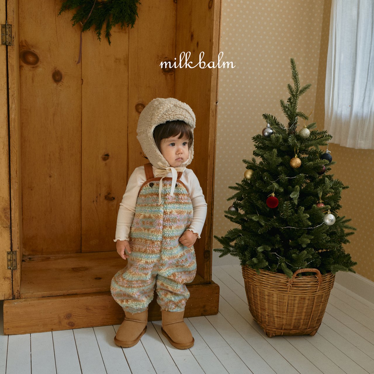milkbalm cotton candy earflap hat