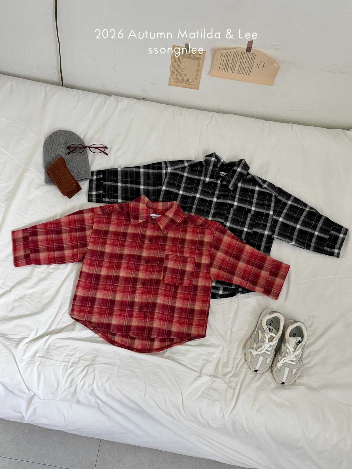 matilda&lee buy check shirt (85-165cm)