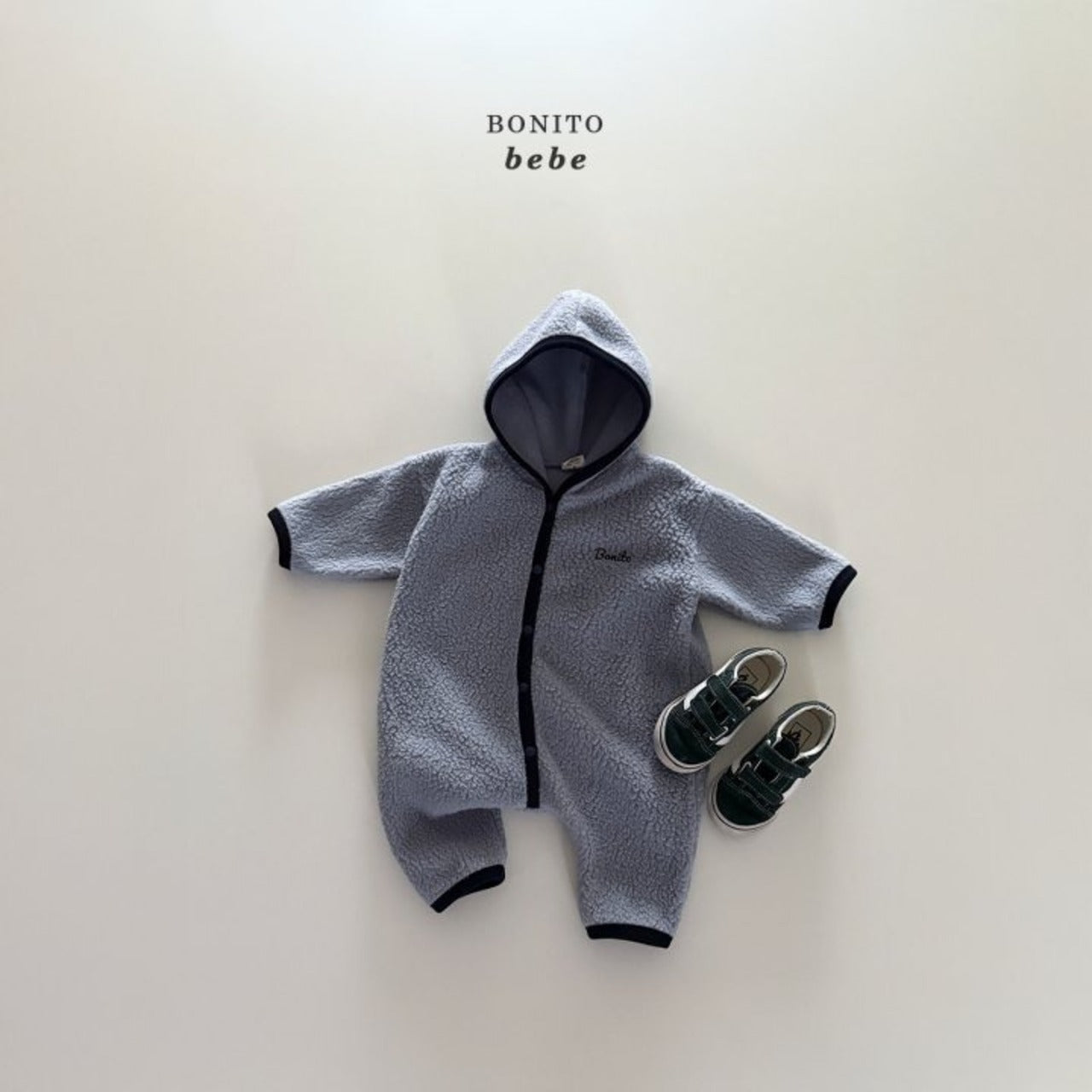 Bonito dumble rappa hooded rompers (3-18m)