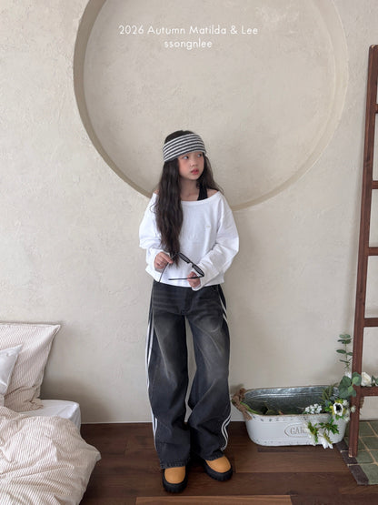 matilda&lee track denim pants (85-165cm)