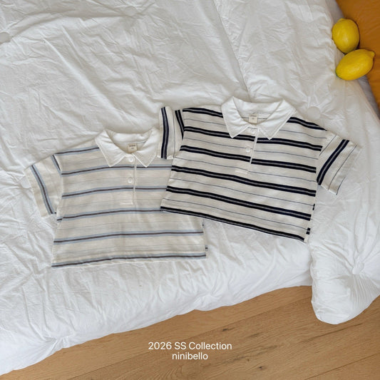 ninibello pocky collar tee (80-130cm)