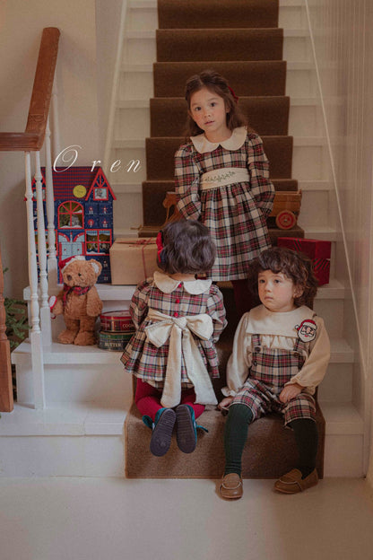 OREN noelia check suit (75-90cm)