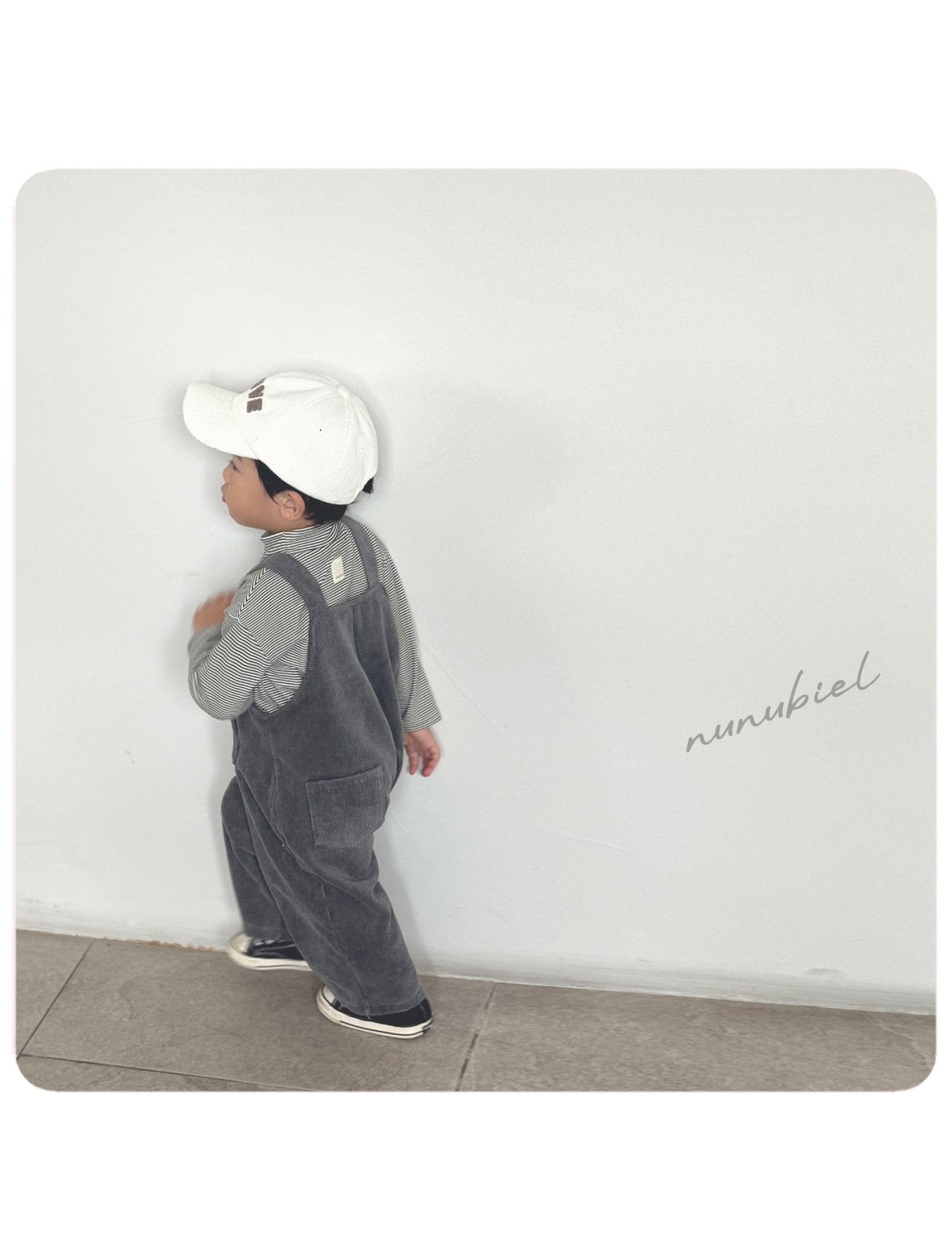 nunubiel corduroy suspender pants (75-120cm)