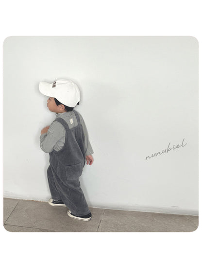 nunubiel corduroy suspender pants (75-120cm)