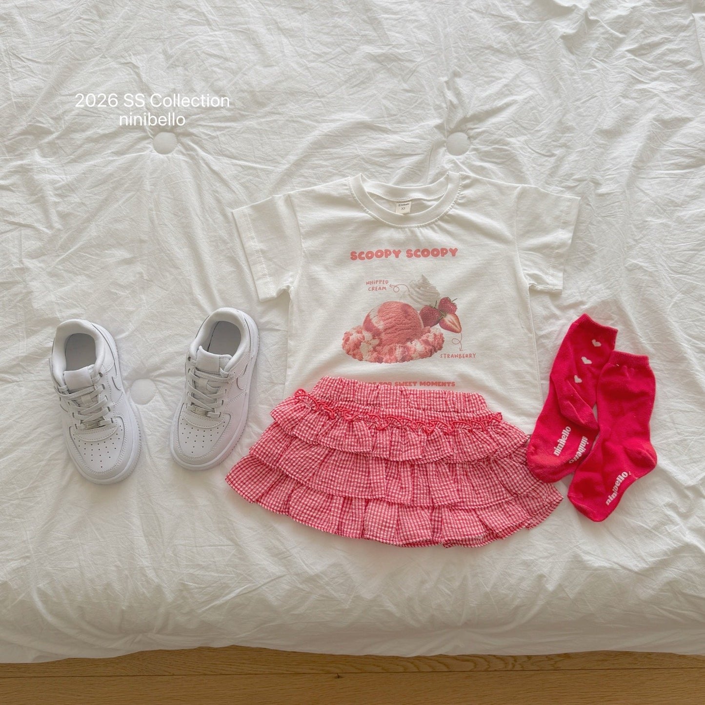 ninibello sweet tiered skirt (80-130cm)