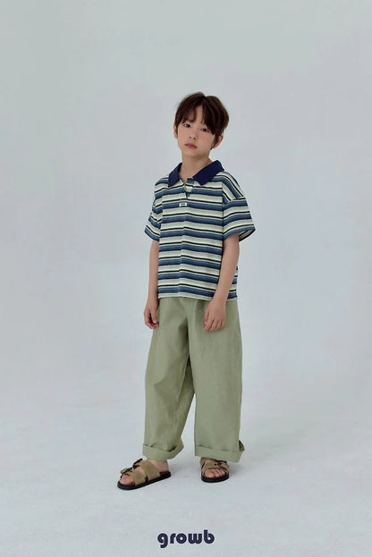Growb Track Collar Tee (90-155cm)