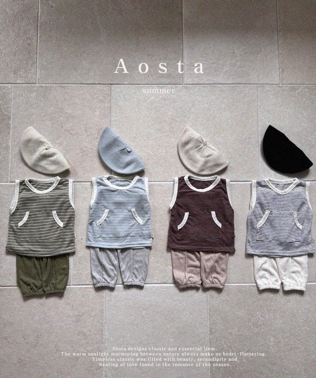 Aosta 亞麻系列-長褲 (Bebe & kids ~70-115cm)