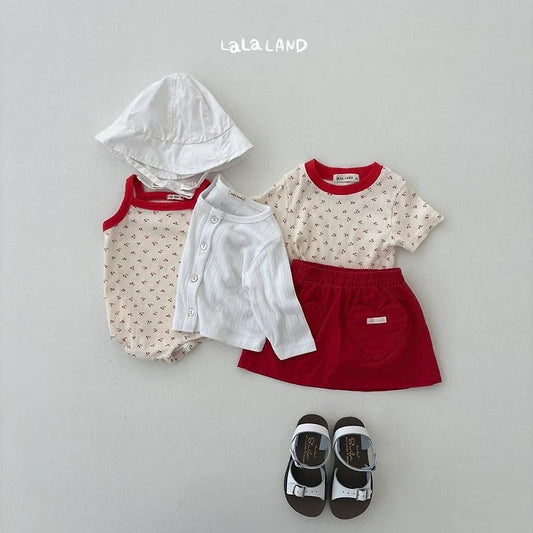 Lalaland cherry short sleeve tee (75-120cm)