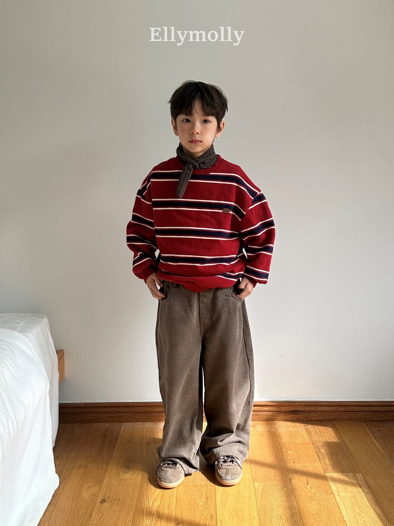 EllyMolly 夾心條紋上衣 (90-160cm)