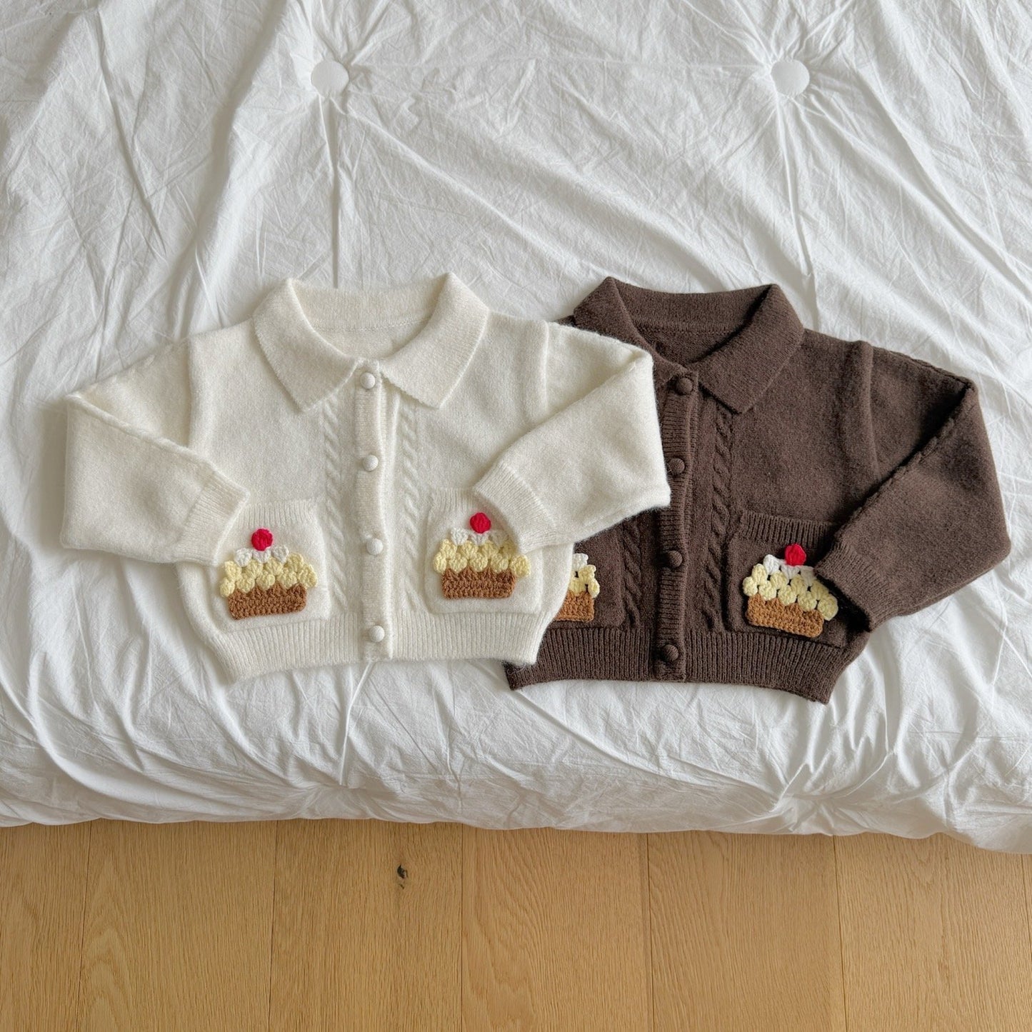 ninibello cupcake knit cardigan (90-125cm)