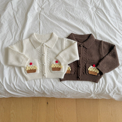 ninibello cupcake knit cardigan (90-125cm)