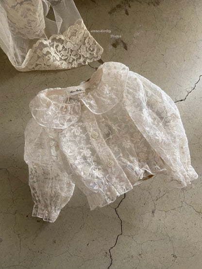 anneshirley lace collar jacket cardigan ( 3m~4y)