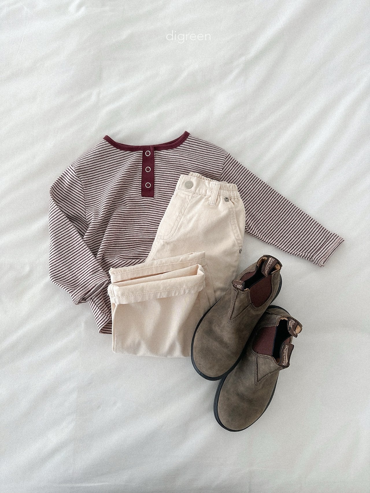 digreen henley neck alety tee (85-130cm)