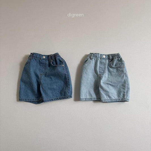 Digreen 經典牛仔五分短褲 (kids 85-130cm)